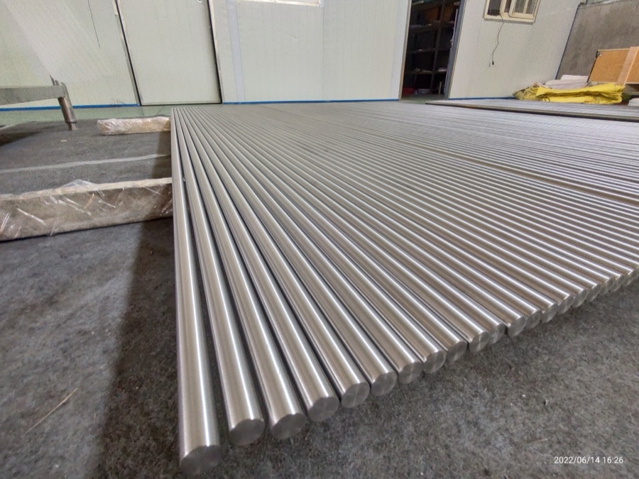 ASTM B348 titanium bar stock used for corrosion-resistant commercial kitchen exhaust components