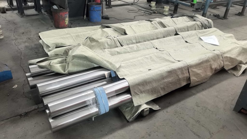 Packed titanium bars protected for export shipment and logistics cost review