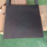 Platinum plated titanium anode mesh substrate for electrochemical RFQ