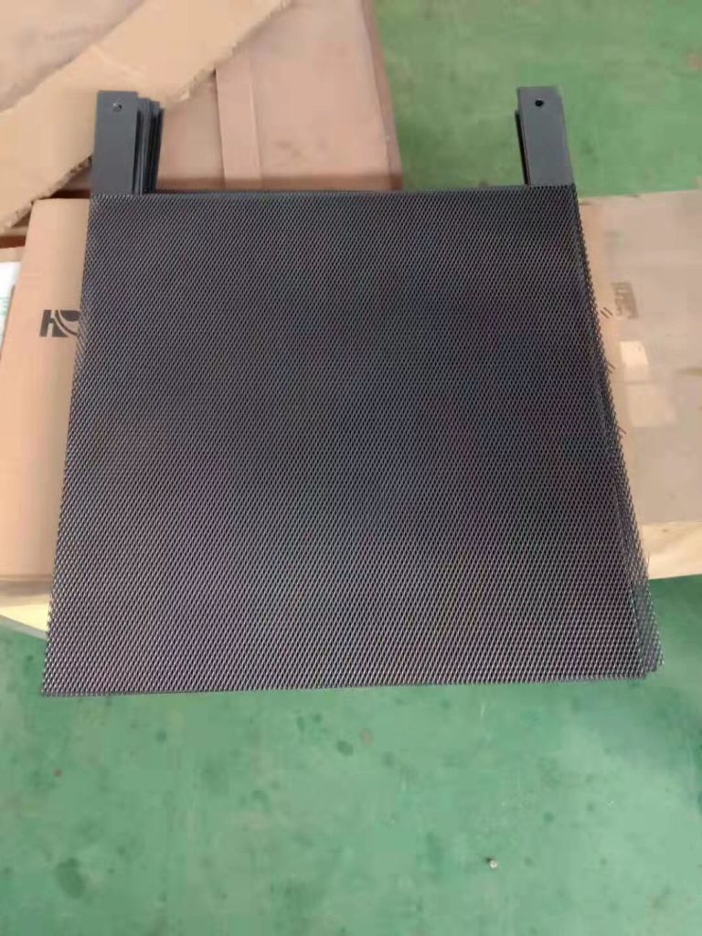 Platinum plated titanium anode mesh substrate for electrochemical RFQ
