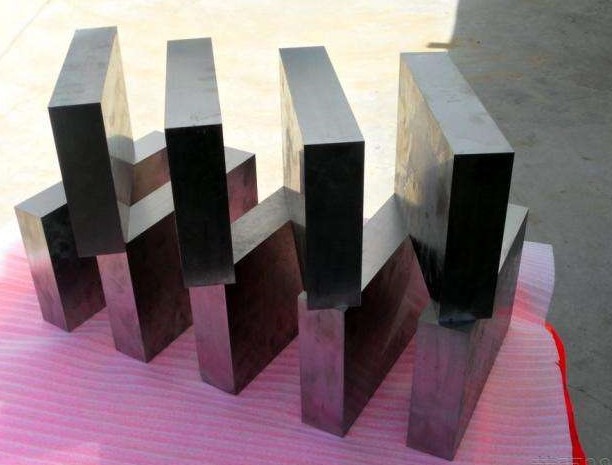 Solid titanium block machining stock for drawing-based RFQ
