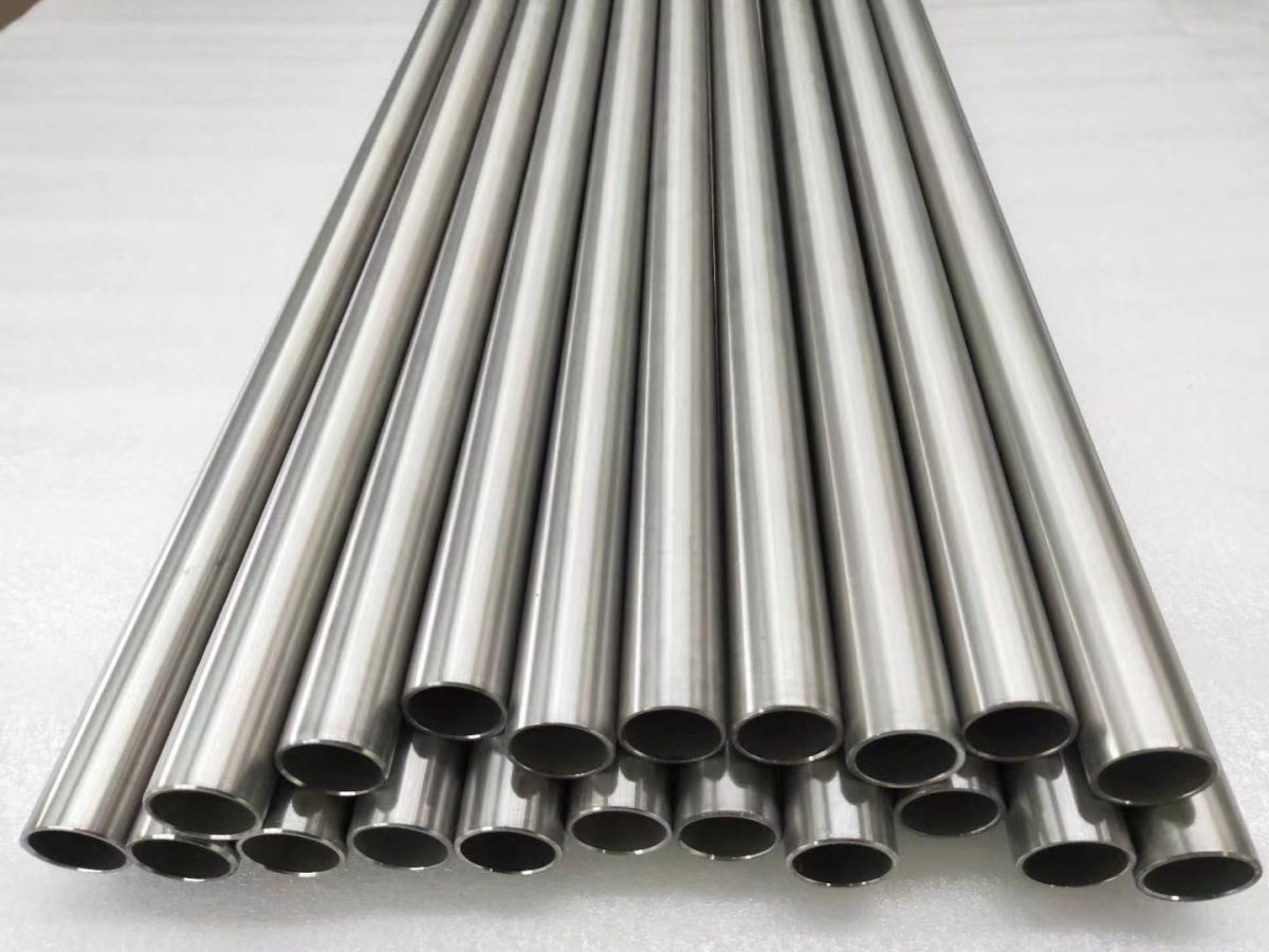Titanium capillary and small diameter tube material for industrial RFQ