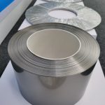 Titanium foil and strip coil roll product form
