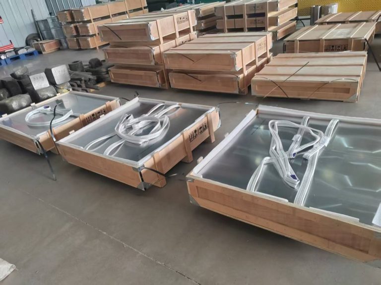 Grade 23 Ti-6Al-4V ELI titanium plates in export crates