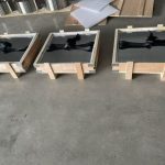 Titanium cathode plates packed in export crates