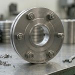 GR2 Titanium Flange assembled with bolts - 3 inch 300# ASME B16.5 Grade 2 titanium flange demonstrating installation readiness"