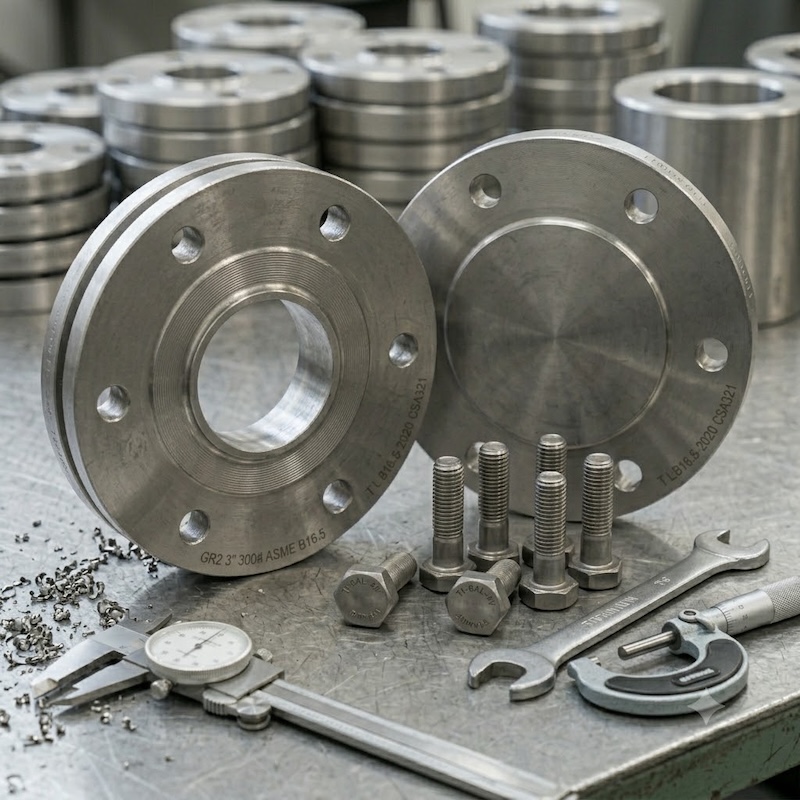 Grade 2 Titanium Flange | ASTM B381 Titanium Pipe Flange product image