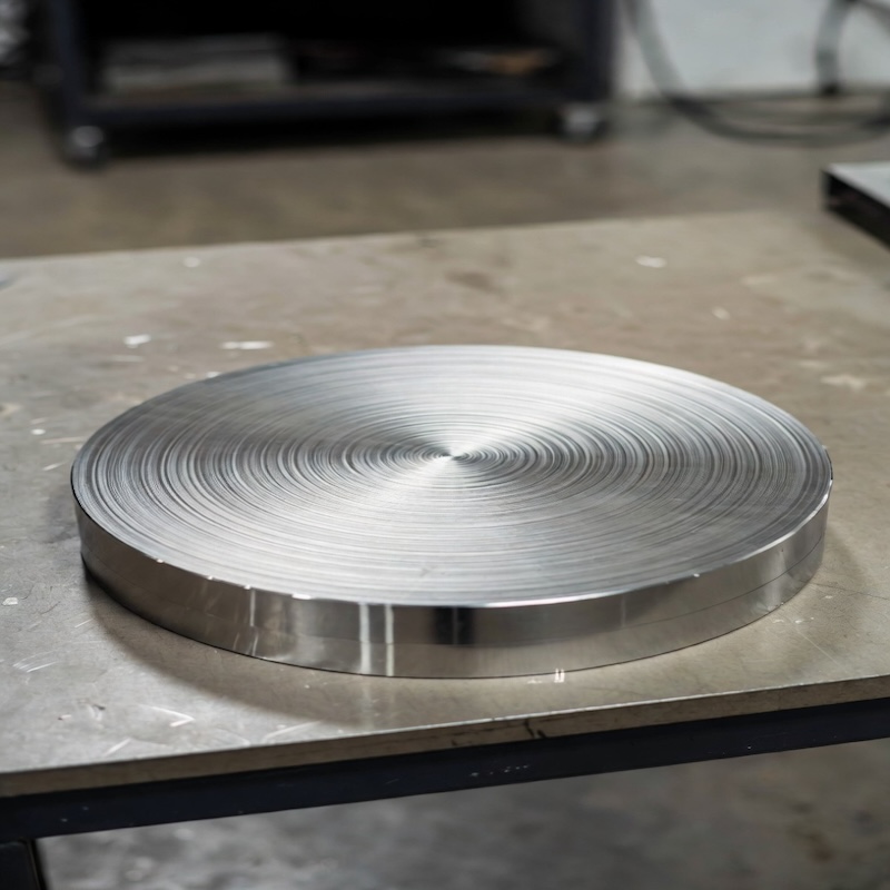 High purity precision machined round titanium sputtering target in factory
