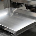 Defect-free planar CNC machined sputtering target close-up