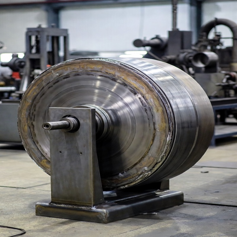 Rotary sputtering target with bonded back plate in workshop
