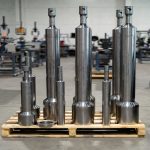Titanium agitator shaft with impeller blades assembled, custom forged mixing shaft for chemical reactor and industrial processing