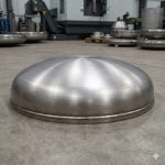 Precision hot and cold forming of titanium elliptical heads at Beiyu Titanium factory