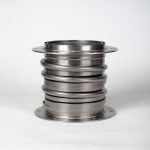 Multi-layer detachable titanium heat exchanger coil with flanges, industrial grade custom titanium coil assembly