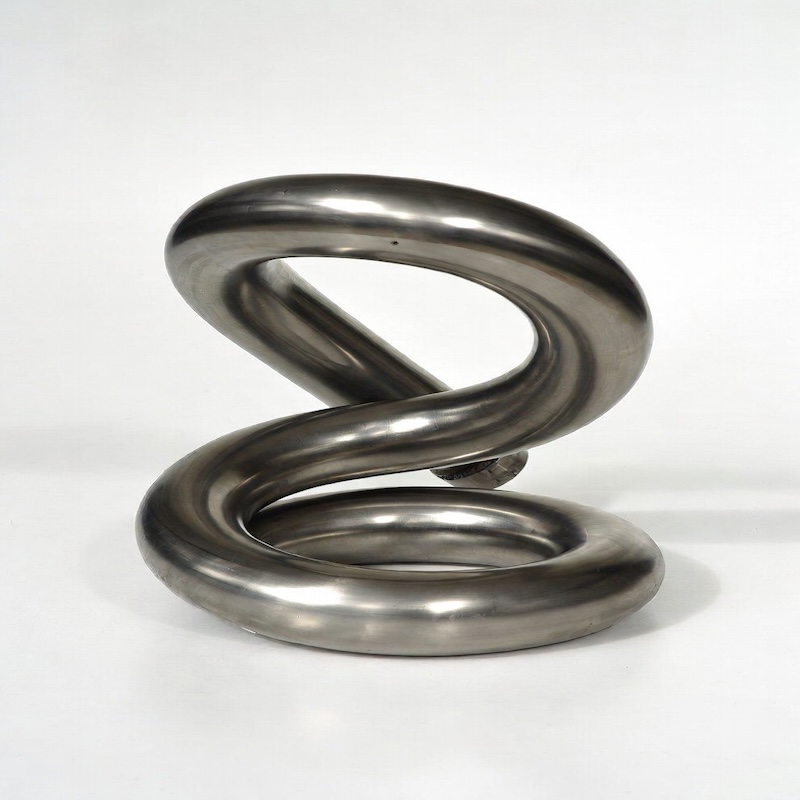 Titanium heat exchanger coil made from coiled titanium tube