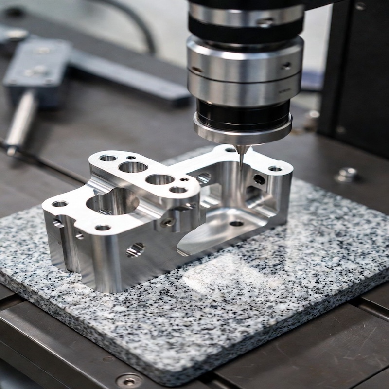 Titanium precision machined CNC component for drawing-based RFQs