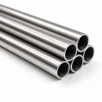 Alloy 825 nickel alloy tube bundle on white background