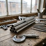 Nickel alloy tube bundle with measuring tools for RFQ inspection
