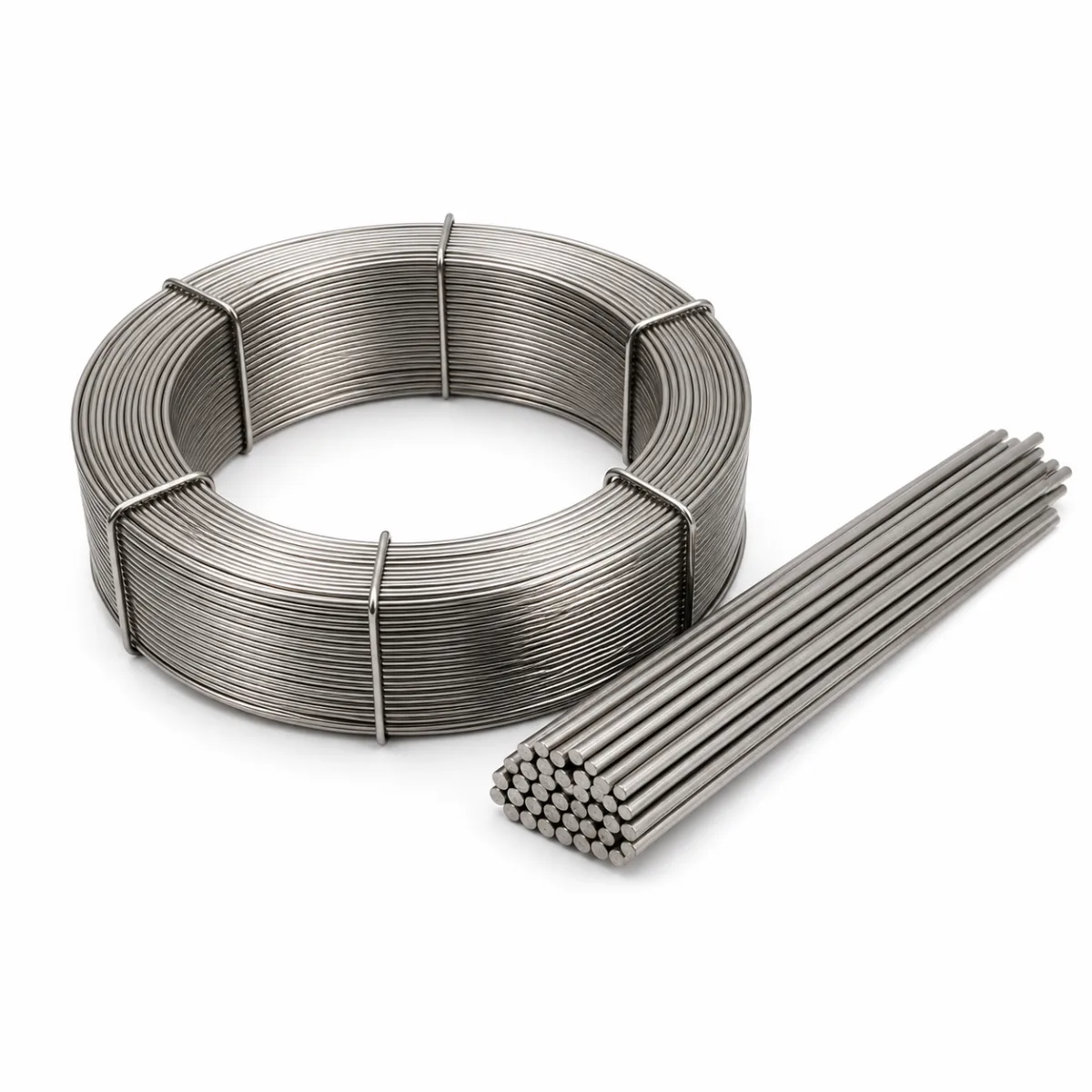 Titanium filler wire coil and straight rods for ERTi grade RFQs