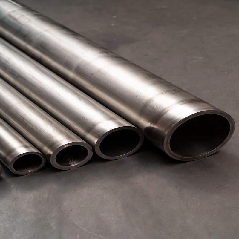 Alloy 825 tube end view showing internal surface and wall thickness