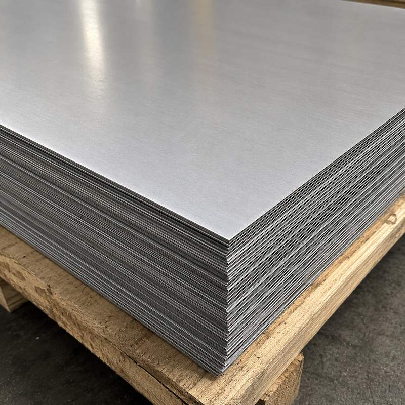 Close up edge view of Inconel 600 plate thickness showing uniform quality and precise stacking nickel alloy sheet