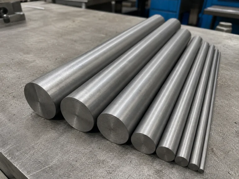 Molybdenum round bars and rods with machined ends