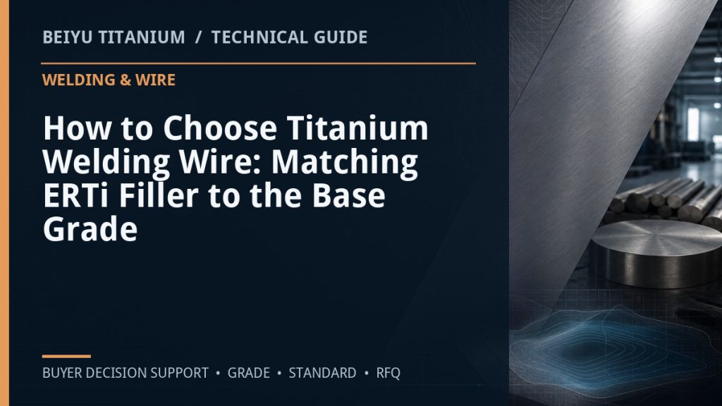 Technical guide cover: How to Choose Titanium Welding Wire: Matching ERTi Filler to the Base Grade