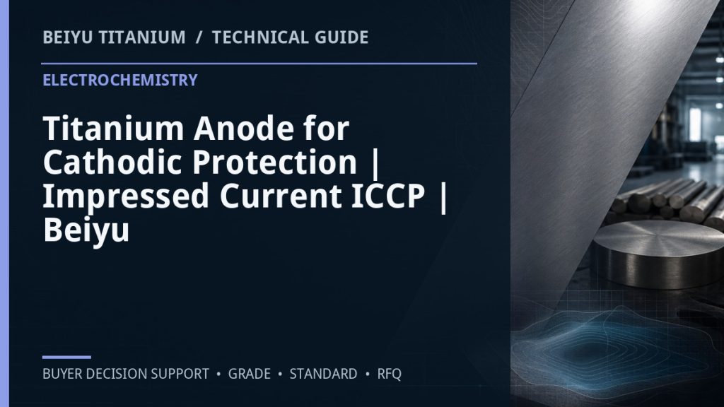 Technical guide cover: Titanium Anode for Cathodic Protection | Impressed Current ICCP | Beiyu