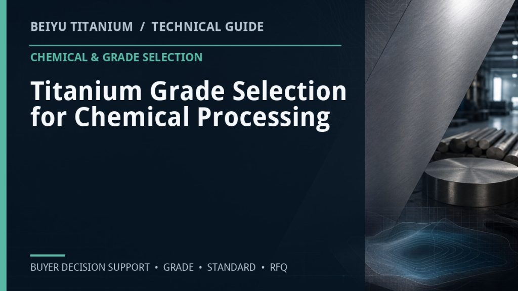 Technical guide cover: Titanium Grade Selection for Chemical Processing