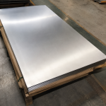 Nickel 201 plate on wooden pallet for chemical equipment fabrication
