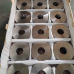 Titanium forged rings packed in an export crate ready for shipment