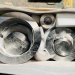 Titanium forgings packed for export shipment