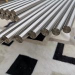 Polished titanium round bar stock