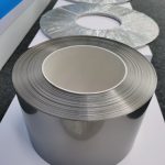 Titanium strip and foil coils