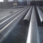 Large-diameter welded titanium pipe