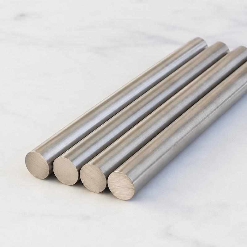 UNS N02200 nickel round bars with clean metallic surface for RFQ review