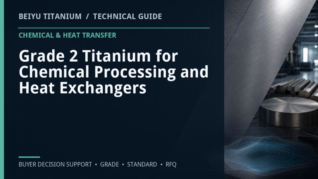 Technical guide cover: Grade 2 Titanium for Chemical Processing and Heat Exchangers