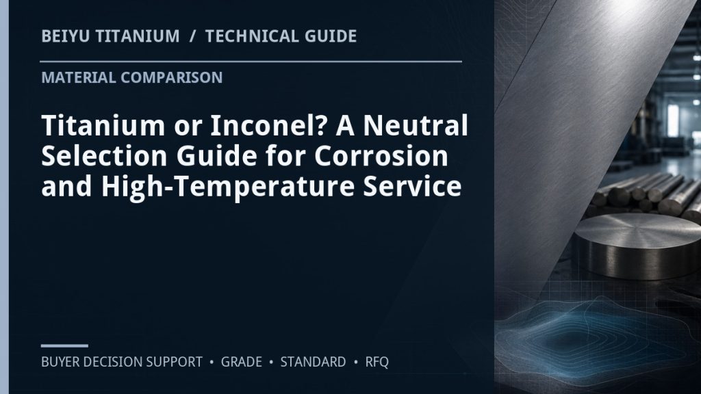 Technical guide cover: Titanium or Inconel? A Neutral Selection Guide for Corrosion and High-Temperature Service