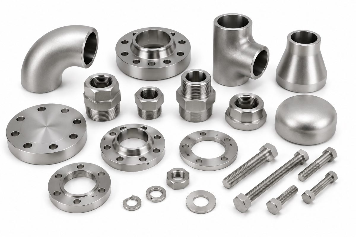 Titanium flanges, fittings, fasteners and pipe accessories