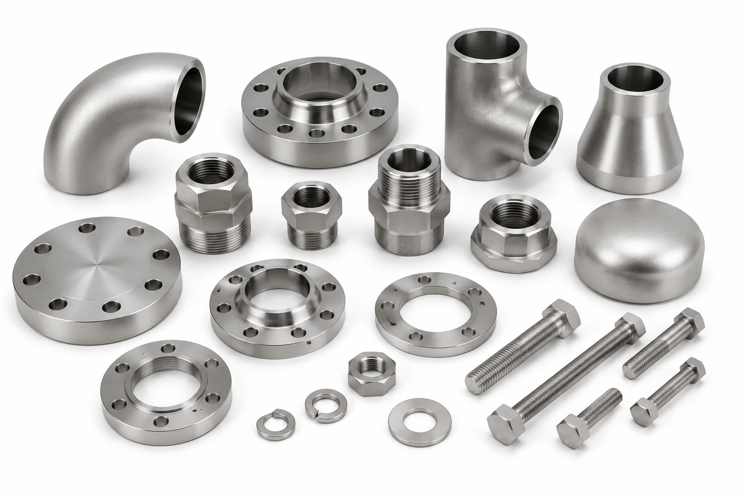 Titanium flanges, fittings, fasteners and pipe accessories