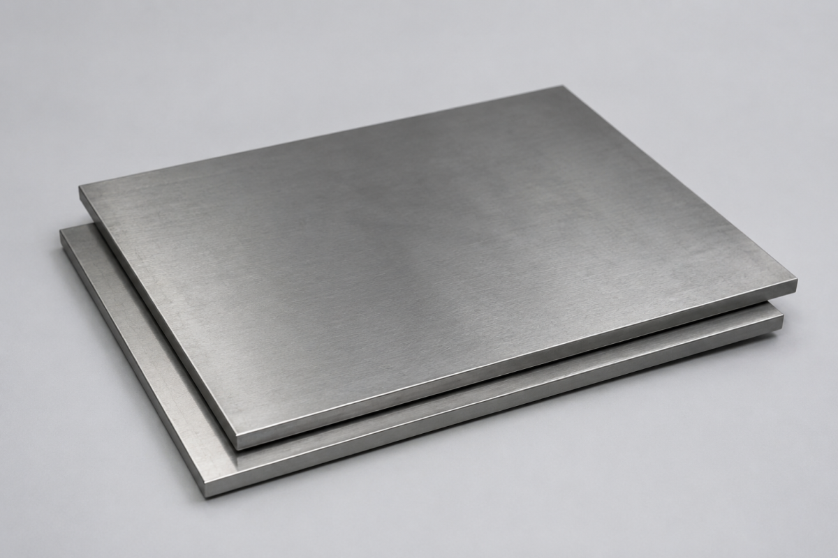 Refractory metal sheet, illustrative studio image of the product form