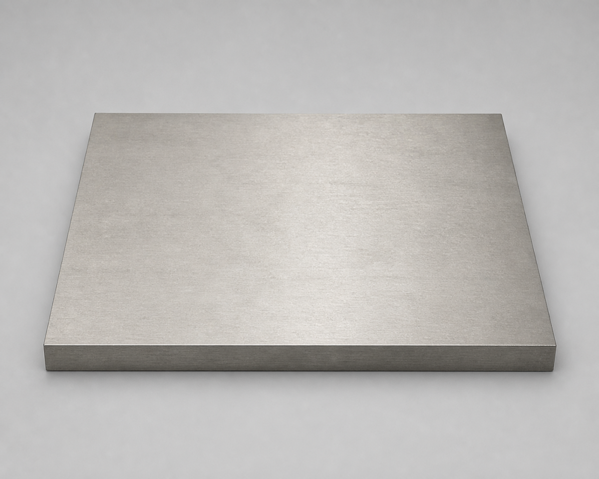 Zirconium plate, illustrative studio image of the product form