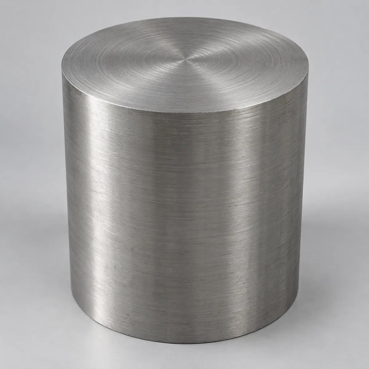 Commercially pure titanium ingot, illustrative studio image of the product form