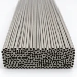 Titanium capillary tube, illustrative studio image of the product form