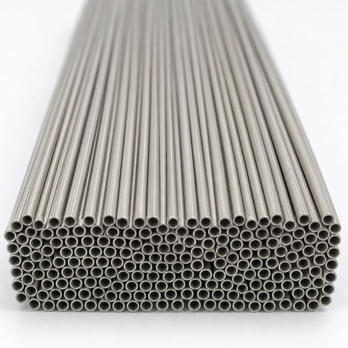 Titanium capillary tube, illustrative studio image of the product form